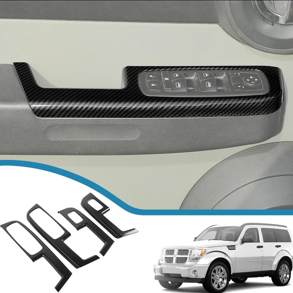 Панель для автомобильной двери и окна декоративная крышка кнопки Dodge Nitro 2007 2008 2009