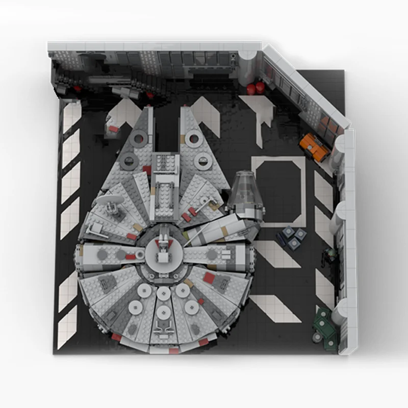 4963 шт. Star Battle Moc 75257 SW док-станция со звездой смерти для Milennium Falcon строительные