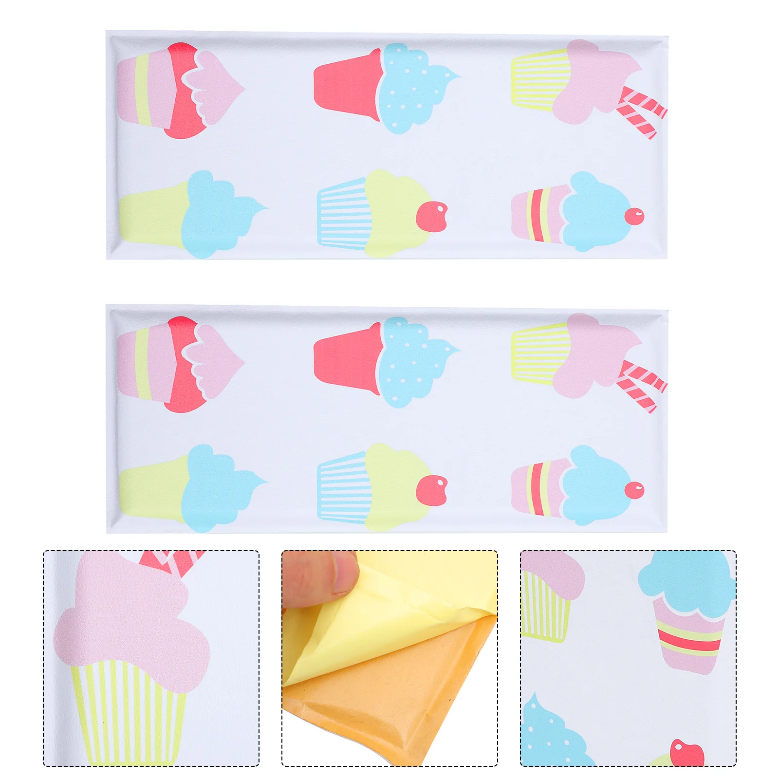 

Wall Anti Collision Panels Cushion Panel Padding Soft Sticker Baby Kids Adhesive Stickers Self Safety 3D Decals Sound Tatami