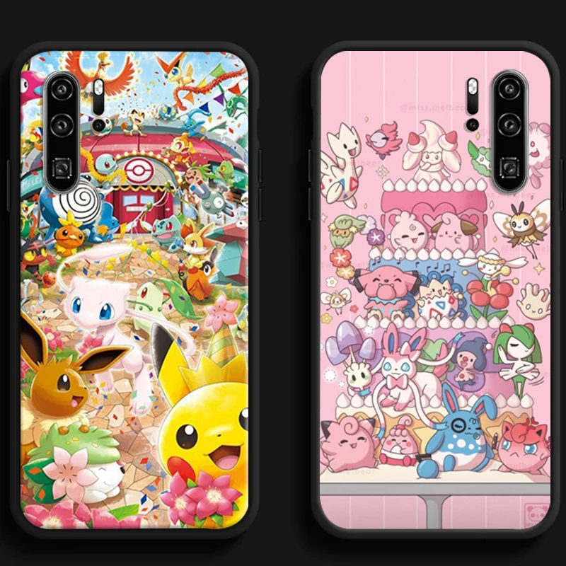 

Pokemon Pikachu Phone Cases For Huawei Honor Y6 Y7 2019 Y9 2018 Y9 Prime 2019 Y9 2019 Y9A Soft TPU Funda Coque Back Cover