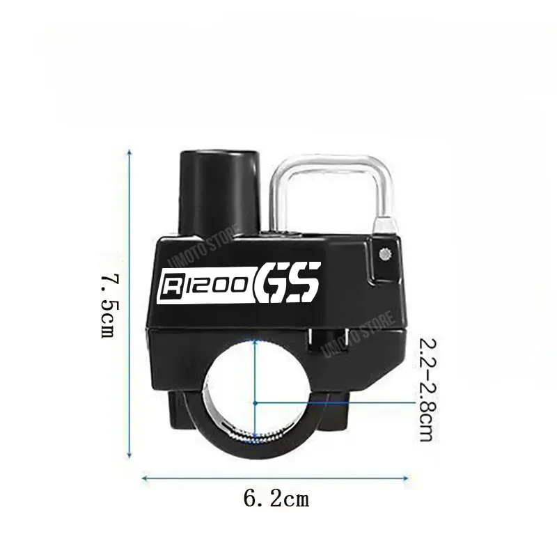 Универсальный зажим-Крючок для мотоциклетного шлема BMW R1200GS 22-28 мм защита от кражи