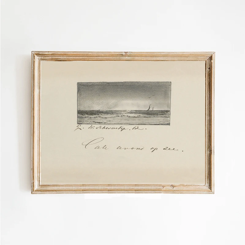 Винтажный постер на холсте