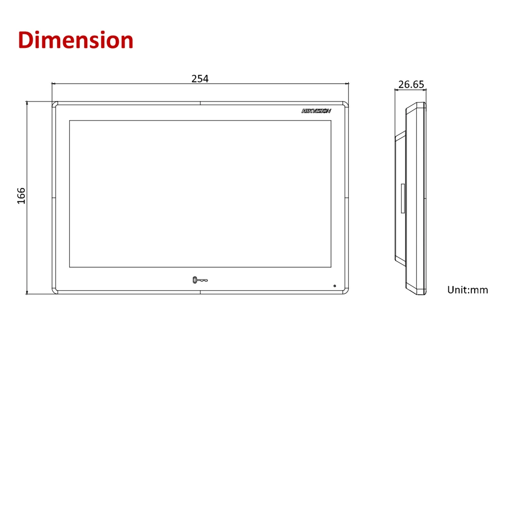 Видеодомофон Hikvision DS-KH9510-WTE1 комнатная станция Android цветной сенсорный экран 10 1