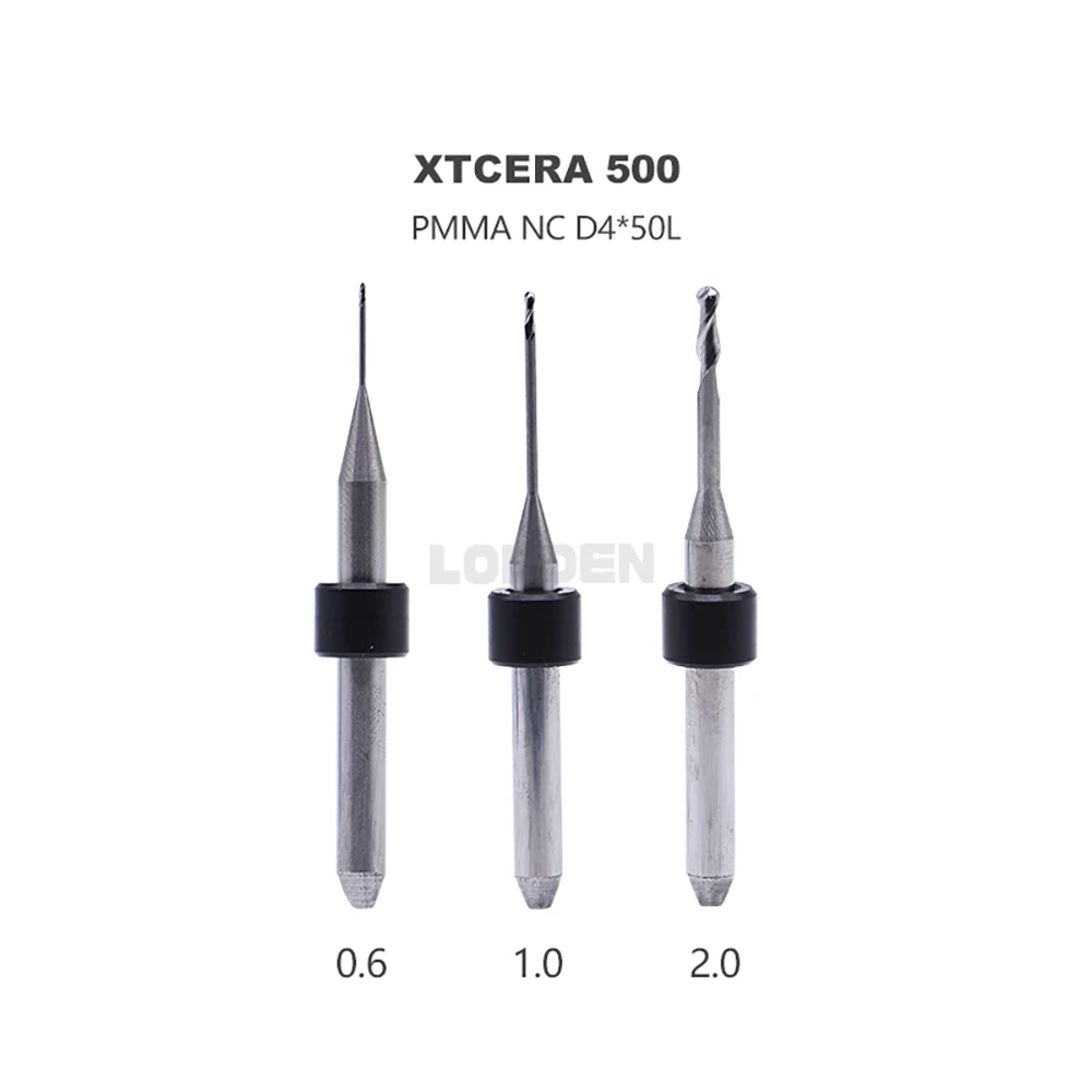 Фото LODDEN Xtcera 500/500plus фрезерные боры для циркониевого покрытия из ПММА фрезы диаметром сверла стоматологические лабораторные фрезерные боры №3