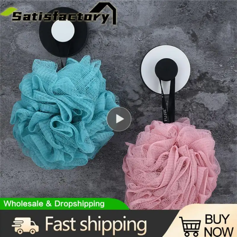 

No Punching Universal Drawbar Wall Mount Bathroom Hook Vacuum Waterproof Universal Hook Home Use Suction Cup Hook Abs Plastic