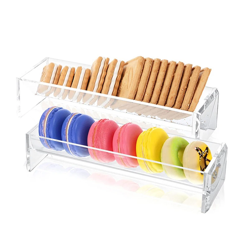 

1PC Acrylic Clear Acrylic Cracker Holder Fruit Food Display Stand Cookie Display Stand Biscuit Server Tray