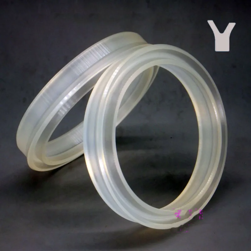 Hydraulic Cylinder Oil Seal YXD / U / ODU Type Transparent Polyurethane Sealing Ring For Piston Hole Height 8/10/14/18/24mm