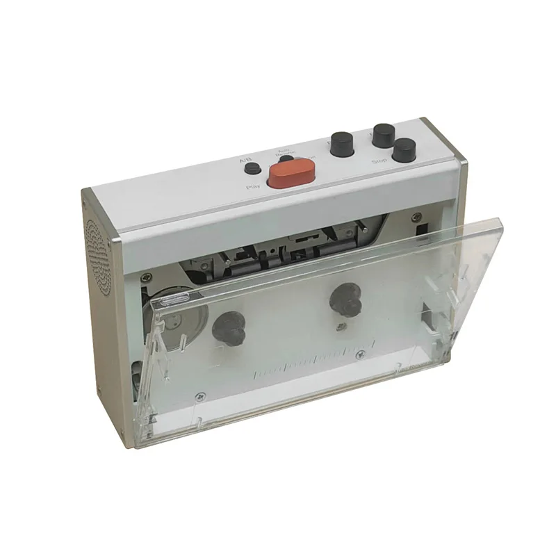 

Retro Stereo Cassette Player Walkman Cassette Tape Music Audio Auto Reverse With Bluetooth External Speaker