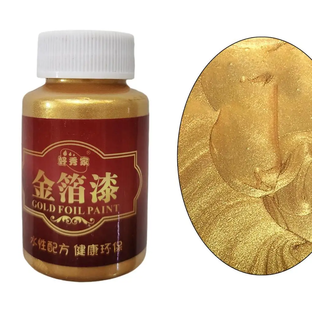 Акриловая краска золотая не выцветающая Золотая искусство для ткани стекла