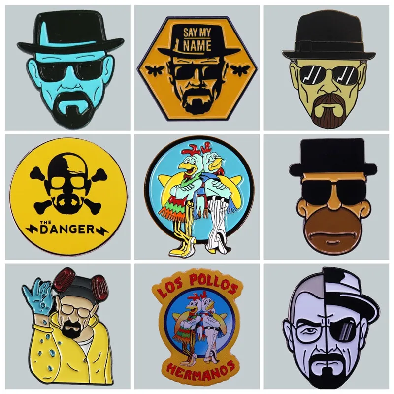 Значок из металлического сплава с изображением знака потертого Уолтера - купить