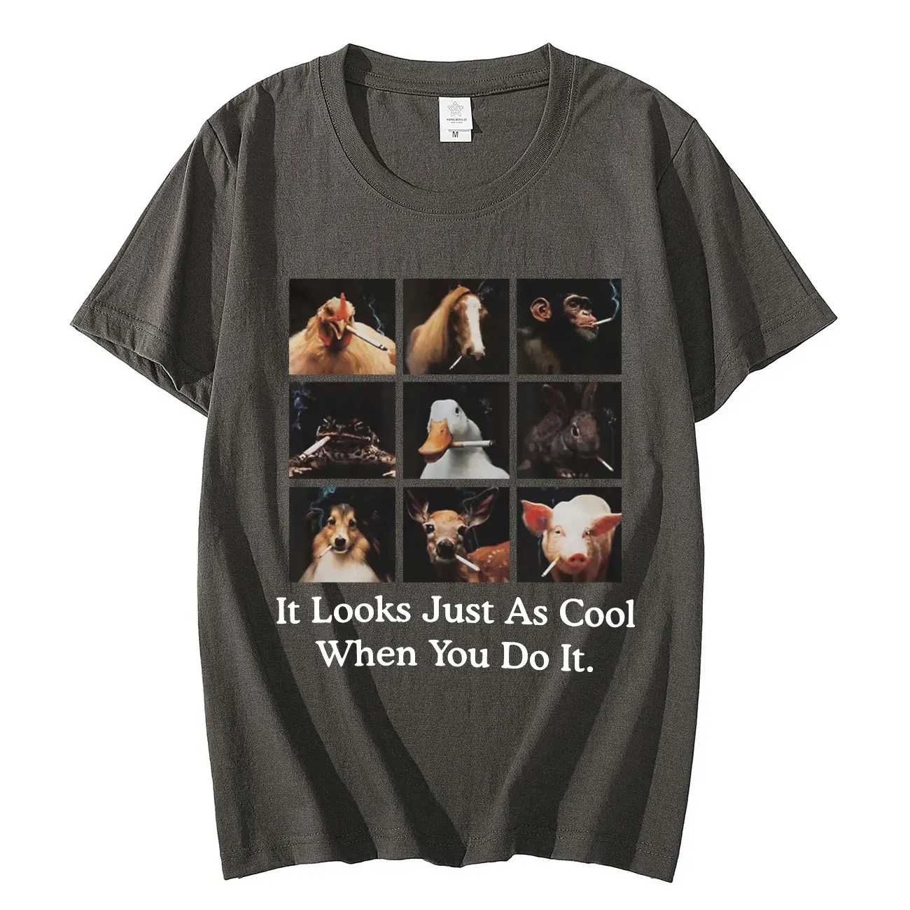 Забавная выглядит так же круто когда вы делаете это футболка уличная мода