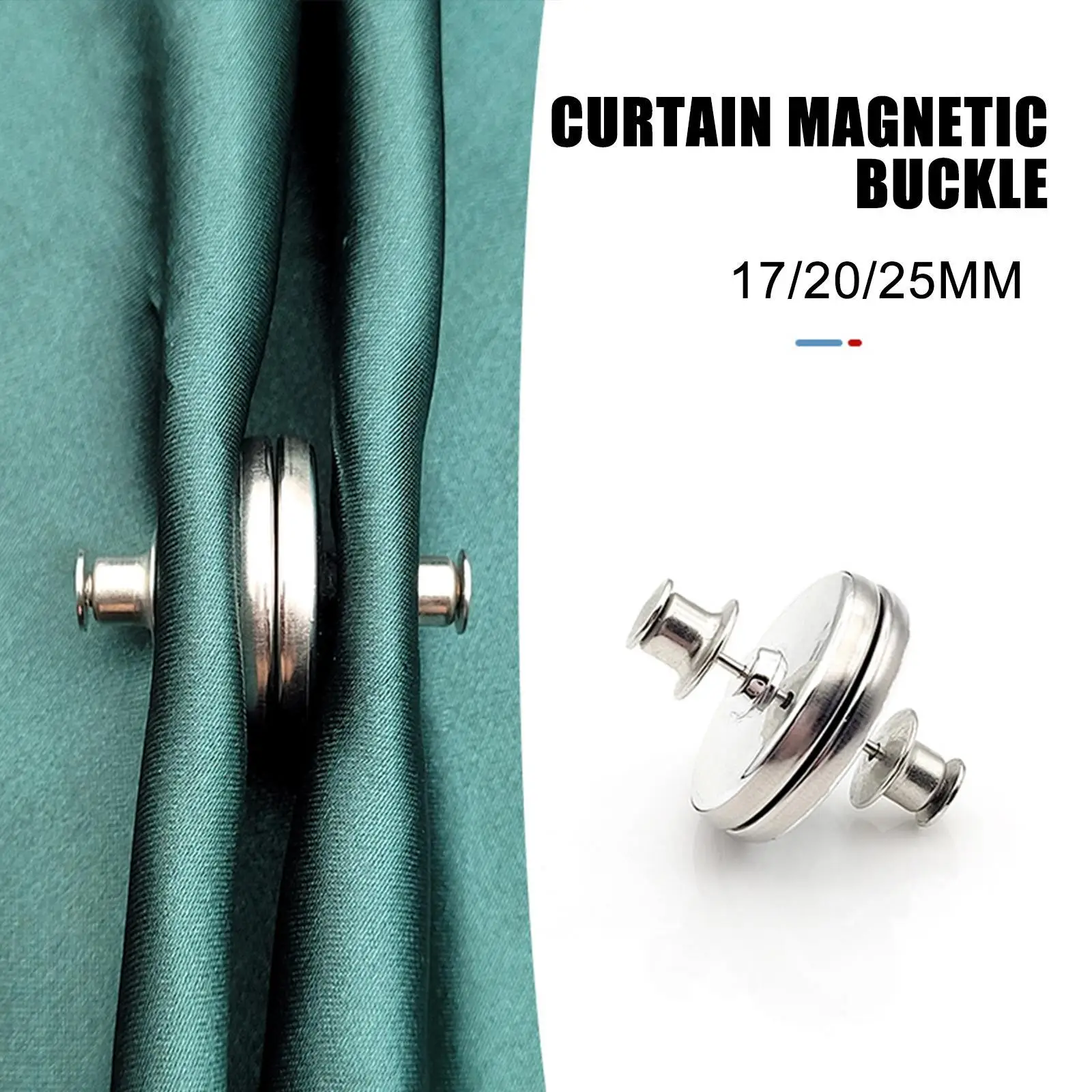 

Magnetic Curtain Button Room Accessories Nail Free Button Window Screen Decorative Adjustment Magnet Detachable Buckle