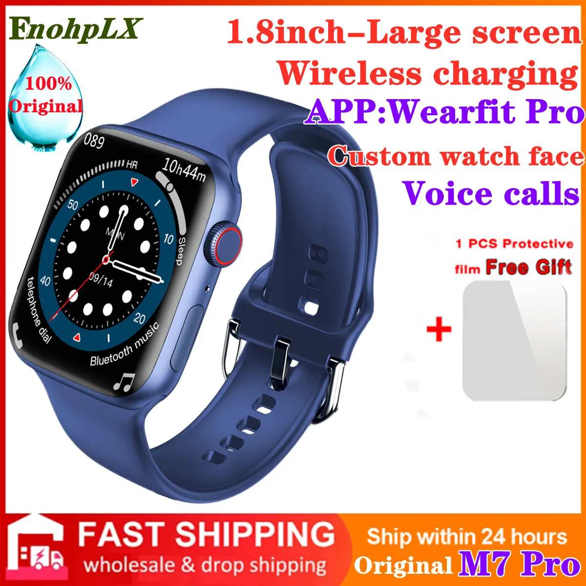 

Смарт-часы M7 Pro, IP68, 1,8 дюйма, Bluetooth, pk HW37 w37