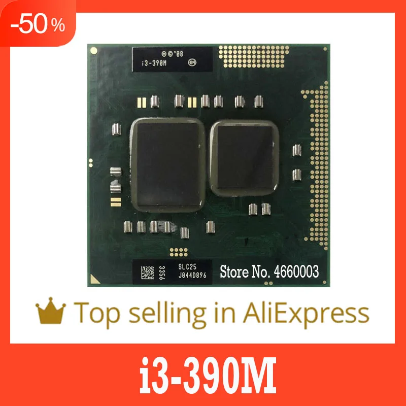 

Скидка 40%, i3-390M i3 390M 2,6 ГГц, двухъядерный четырехпоточный процессор, 35 Вт, Socket G1/rPGA988A, оригинальная версия