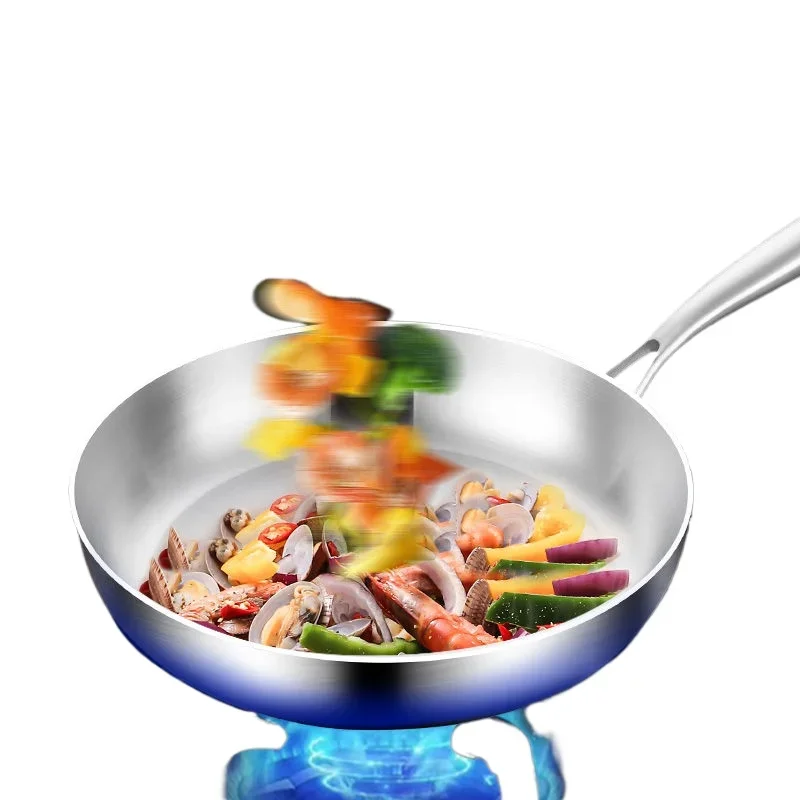 Немецкая маленькая сковорода Сковорода Из Нержавеющей Стали 316 с антипригарным