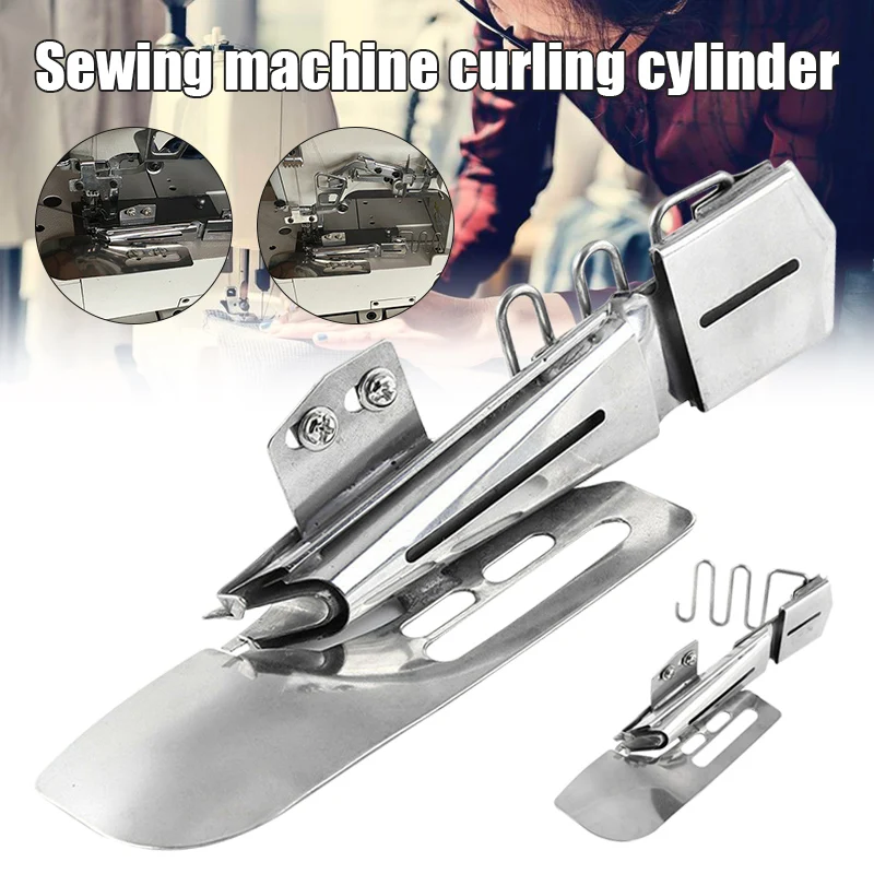 

Industrial Sewing Machine Flat Seamer Folder Binding Attachment Tape Binder Tool Edge Wrapping Roller