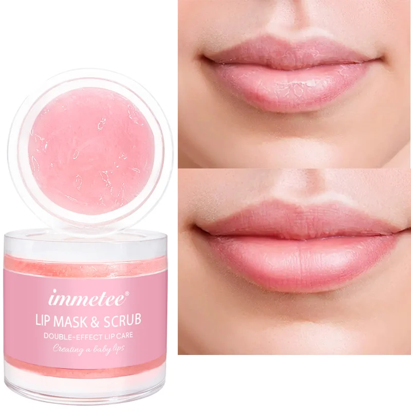 

Exfoliating Lip Scrub Lip Sleeping Mask Lip Plumper Make up Moisture Collagen Booster Repair Lip Balm Remove Dead Skin Beauty