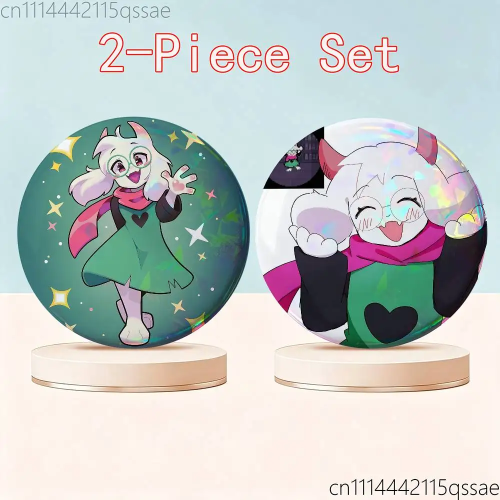 Фото D-Deltarune Cute Ralsei 25 мм 75 мм 44 мм 58 мм 32 мм Броши Значки Нагрудные значки для аксессуаров №5