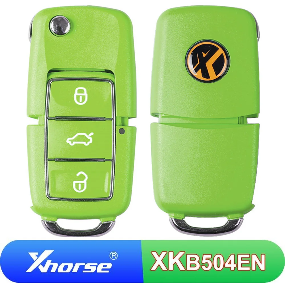 5 шт./партия XKB504EN Xhorse XK проводной дистанционный ключ VVDI Автомобильный ключ 3 кнопки Универсальный Флип-ключ для VW Volkswagen B5