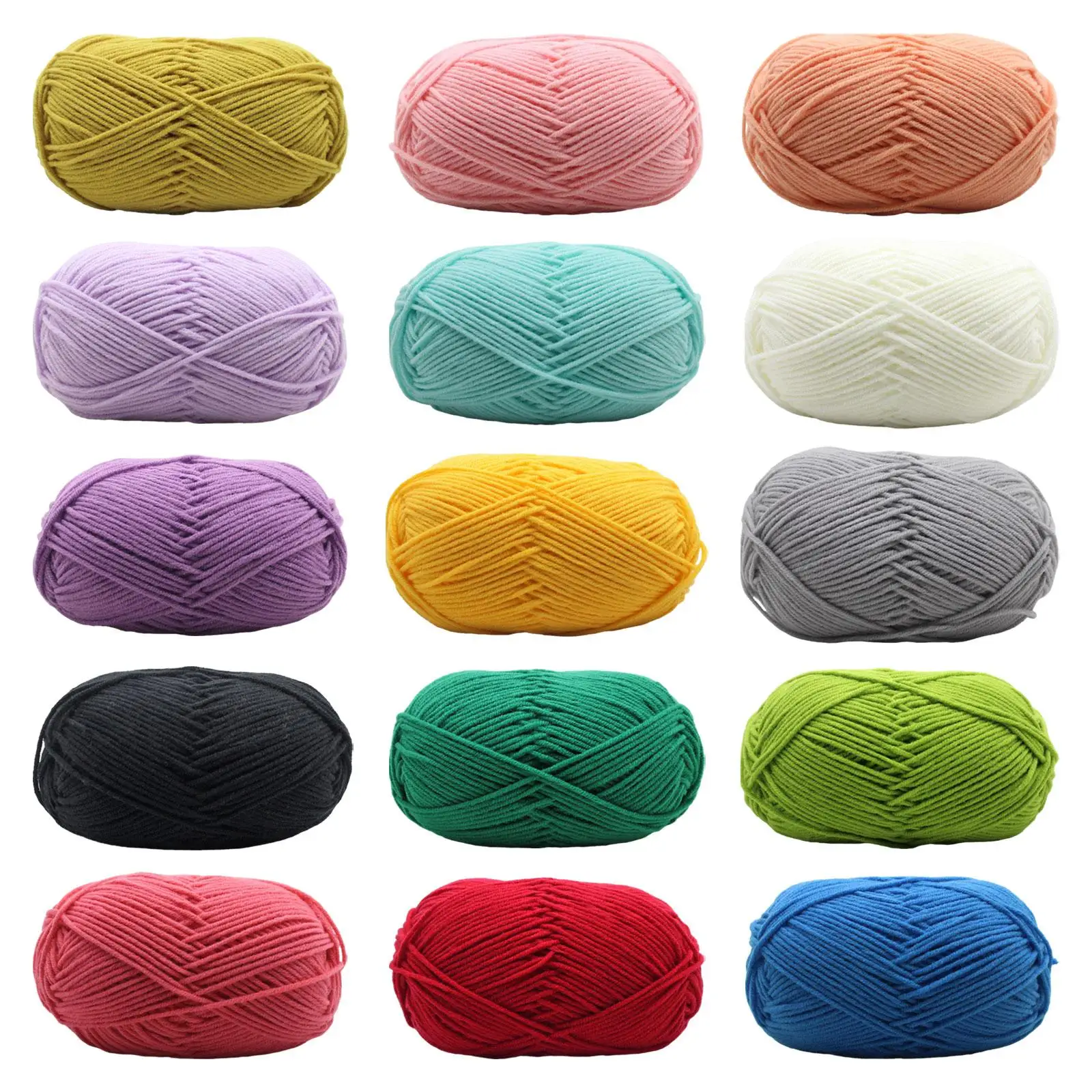 Milk Knitting Wool Yarn Hand Knitting Thread Supplies Croche
