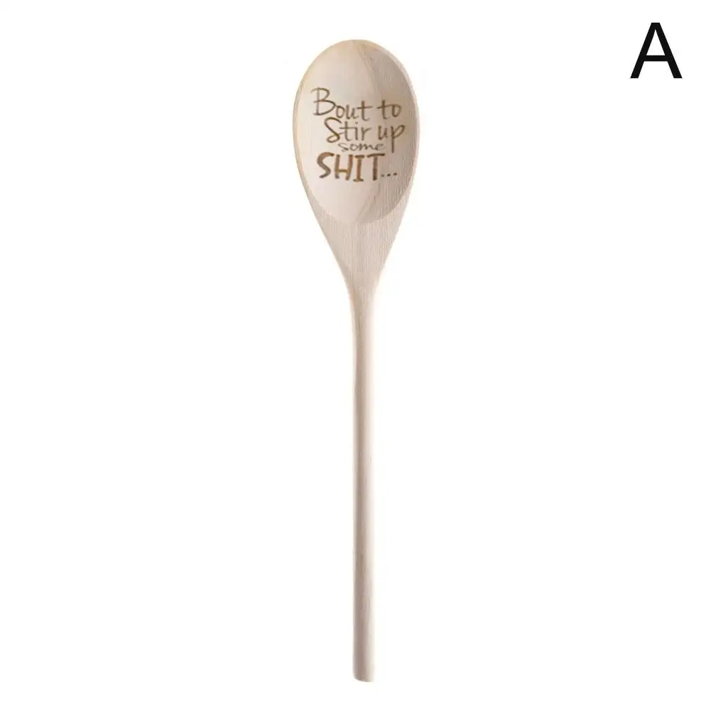 1/3 шт. забавные деревянные ложки для перемешивания Some Shit украшение подарок на
