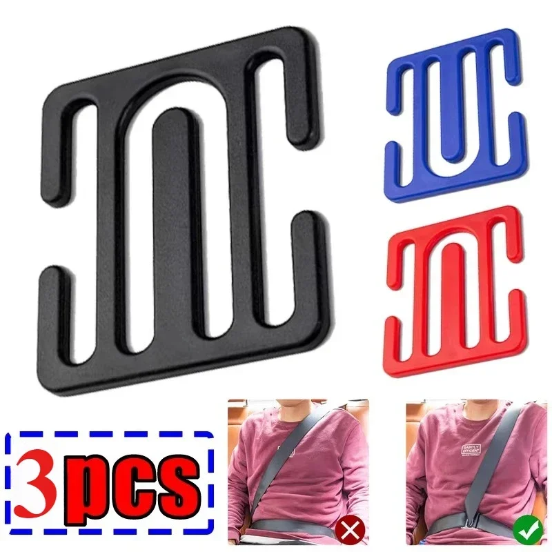 3 шт. ограничитель ремня безопасности регулируемое крепежное устройство