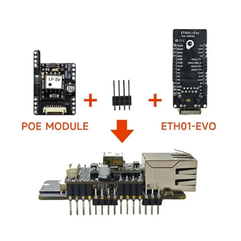 Фото Женская плата разработки Wi-Fi Bluetooth Ethernet 3 в 1 шлюз связи Iot с модулем POE №5