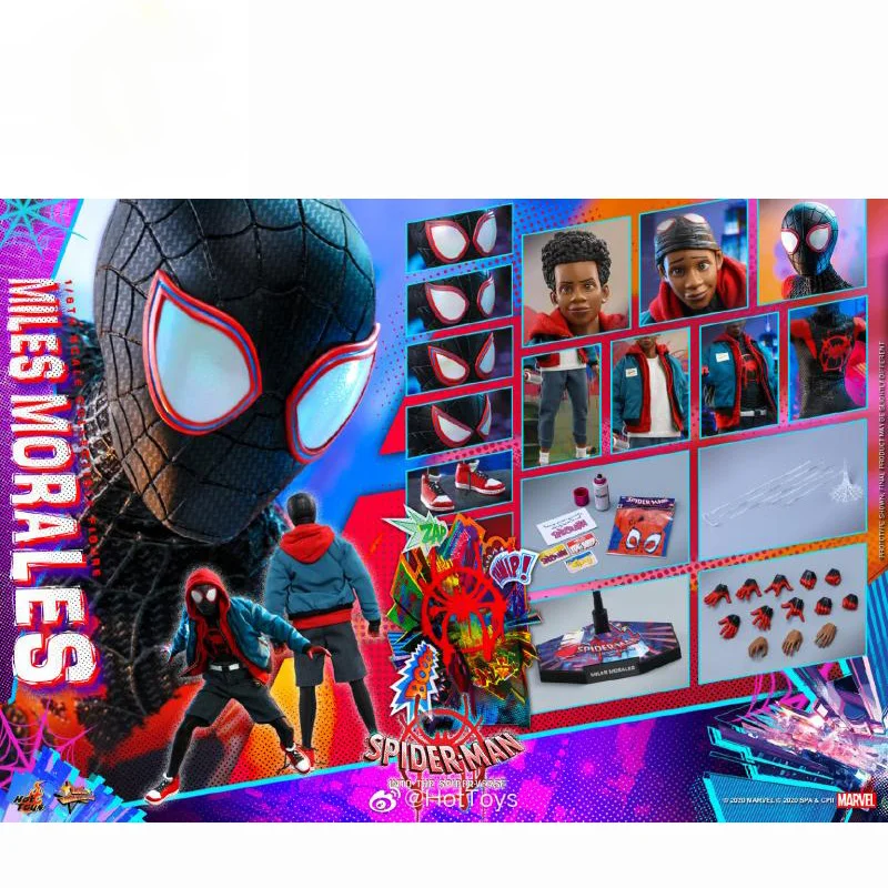 100% Оригинальные фигурки Hottoys HT 1/6 MMS567 Майлс Моралес Человек-паук в движении