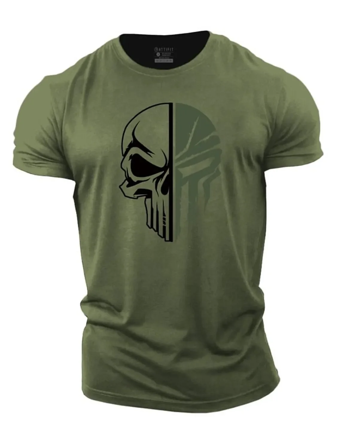 

Explosive Outdoor Fitness High-quality Tough Guy Skull 3D Printed Men's Breathable T-shirt Oversized Loose Casual Street Top 6xl