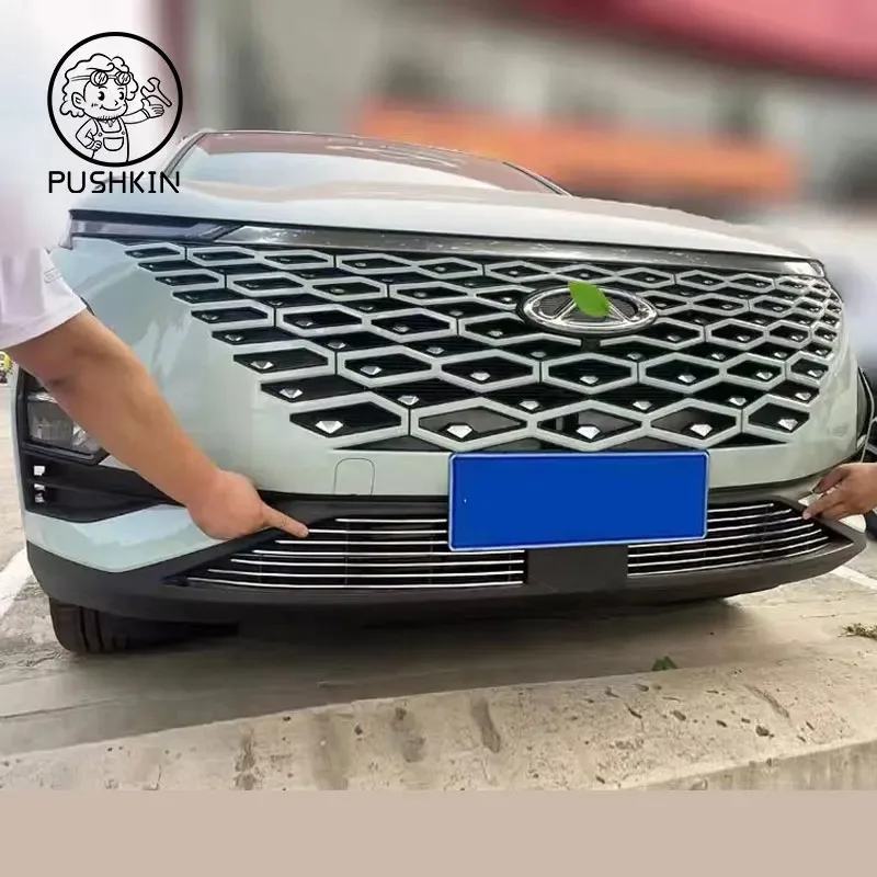 Стайлинг автомобиля отделка передней решетки декоративная крышка наклейки