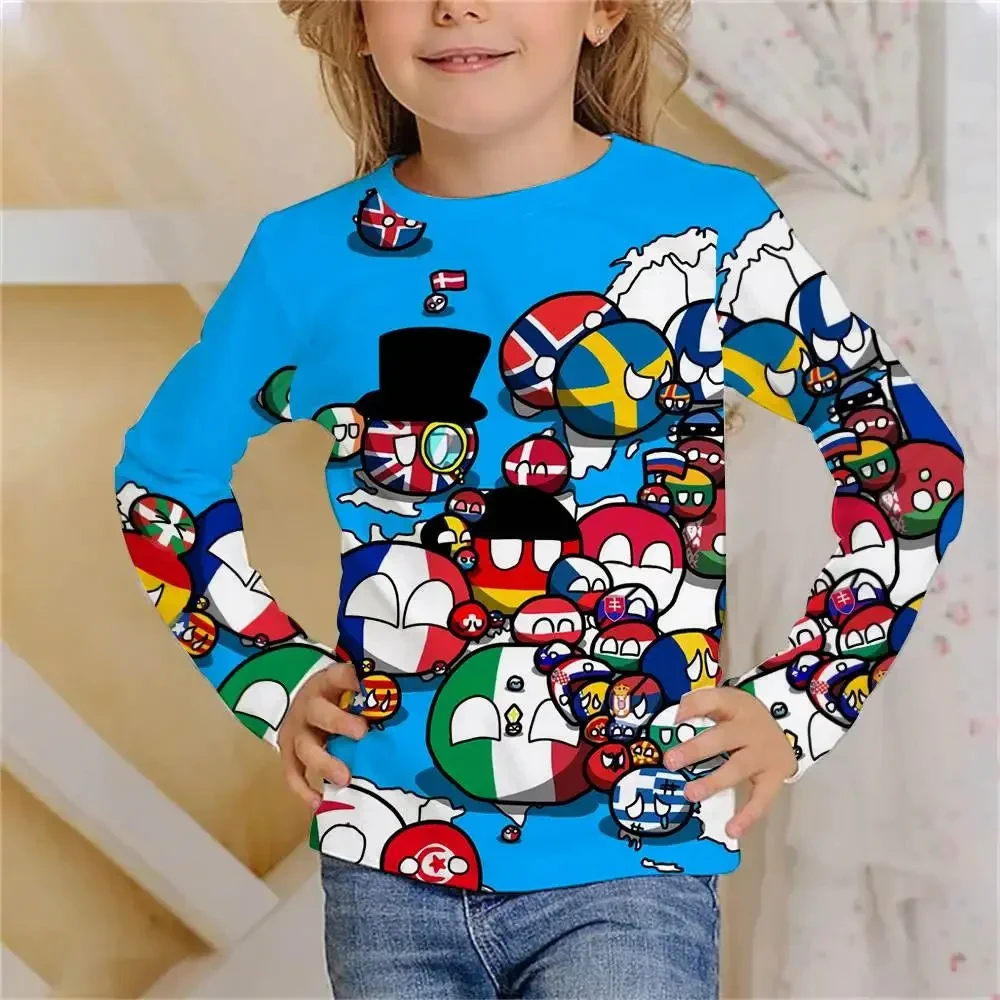 

Длинные футболки с забавным 3D-принтом, для мальчиков и девочек