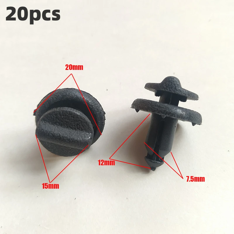 

20Pcs Plastic Parcel Shelf Clip Early Type End Fastener For Nissan Juke 799161KA3A