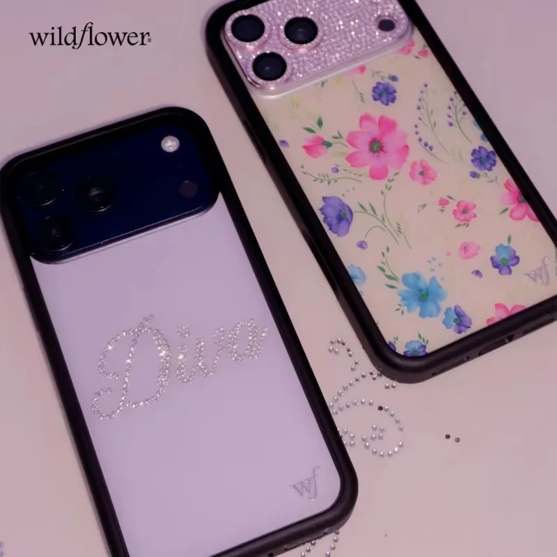 Чехол для телефона Wildflower Frankies Floral Bloom для iPhone 11 12 13 14 15 16 17 Pro Max 16 Plus Diva Bikini Flowers, ударопрочный чехол. (art.: 3920dcd35710f) - 3920dcd35710f