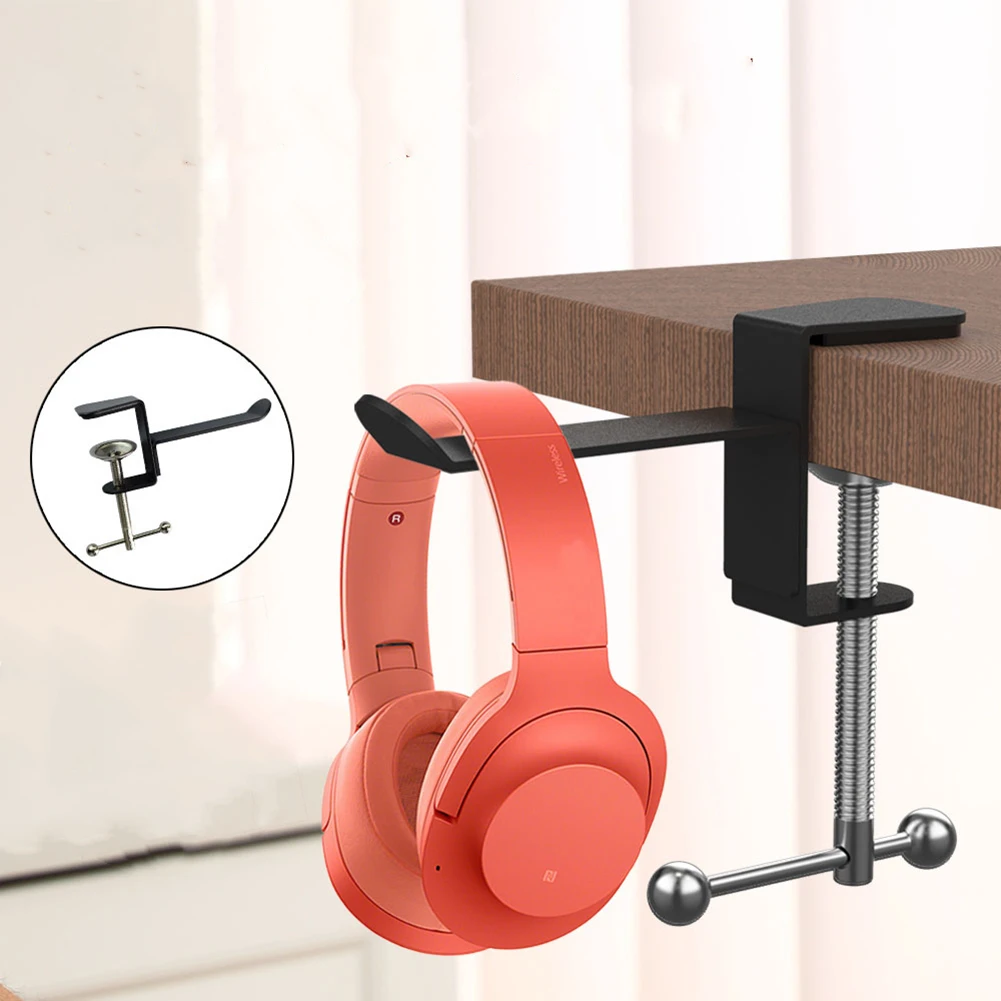 Gaming Headphone Holder Bracket Hanger Display Stand Rack Hanger Table Clamp Metal + Plastic Headphone Display Accessories