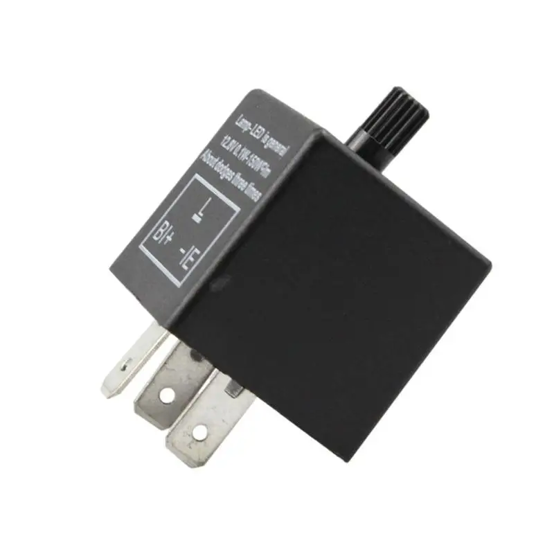 

Flasher Relay For LED Turn Signal 12V Flasher Relay Motorcycle Indicator Convenient And Waterproof Turn Signal Light Blinker For