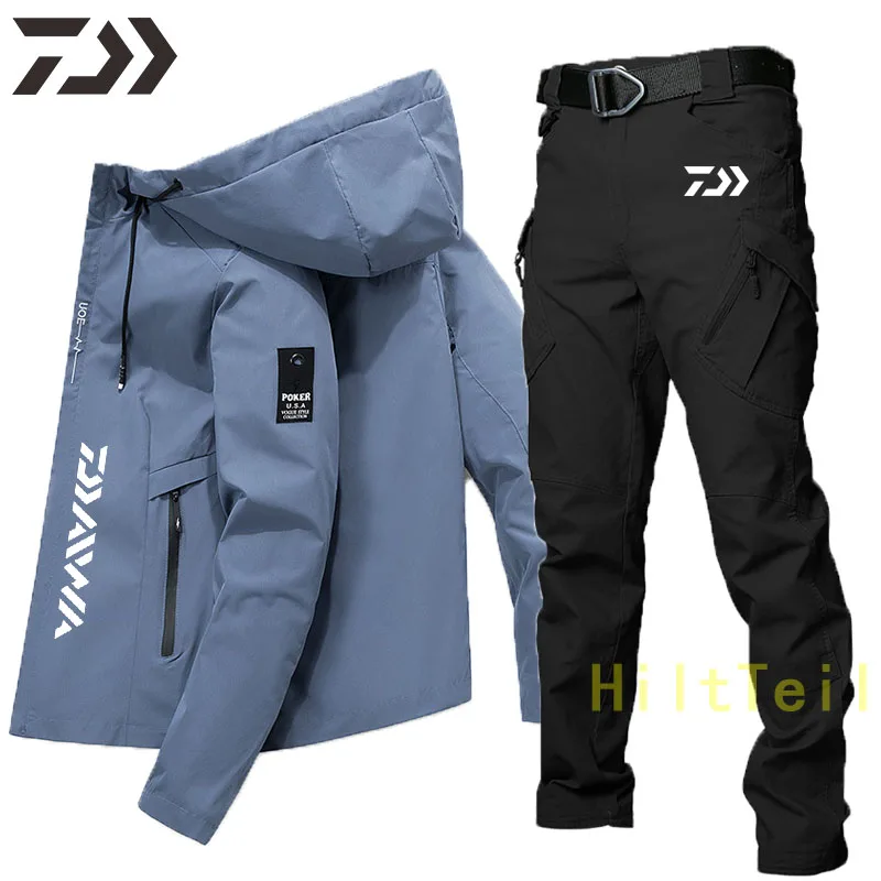 

Spring Autumn Daiwa Fishing Clothing Windproof Mountaineering Wear-Resistant Outdoor Fishing Wear Hooded for Fishing Clothes
