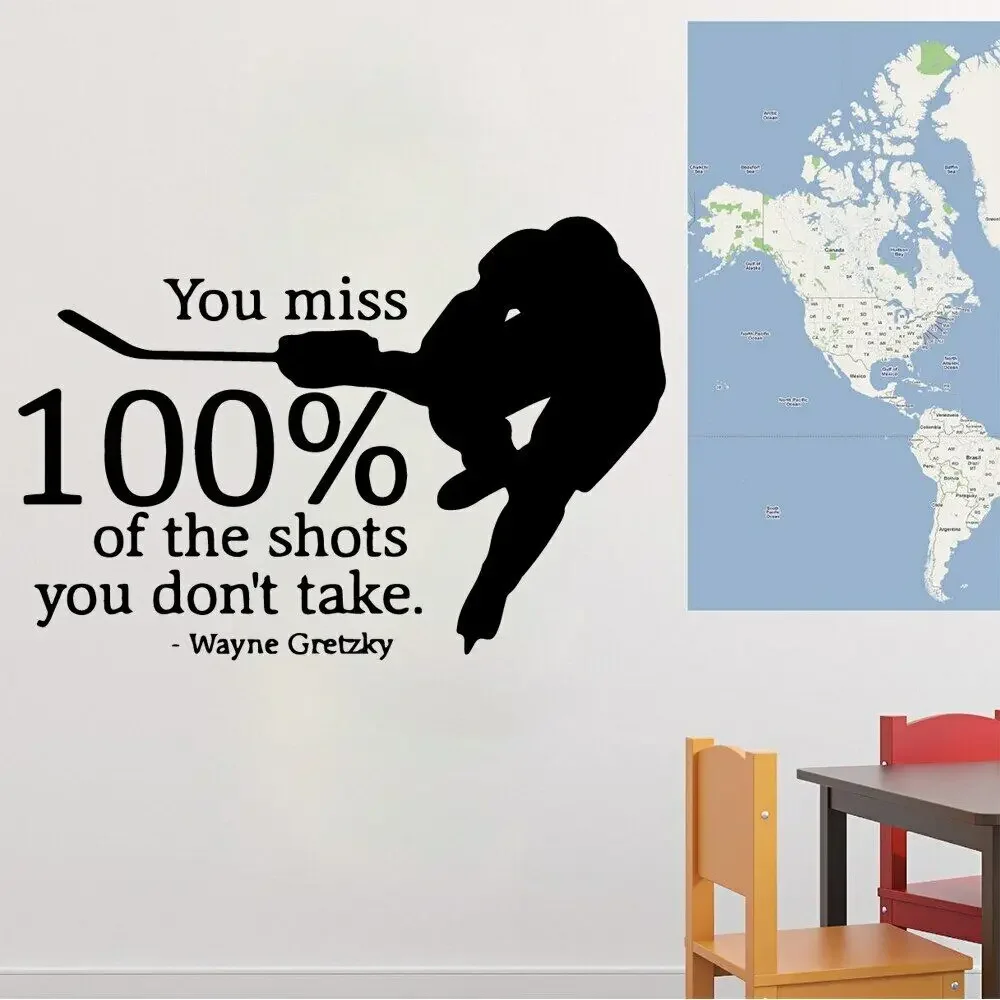 Горячие хоккейные наклейки на стену современная мода стикер домашний декор