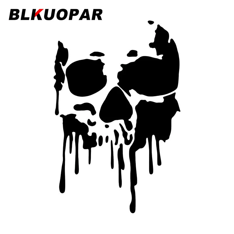 

BLKUOPAR для черепа, Юмористическая Женская вырезанная креативная наклейка, кондиционер воздуха, графика, виниловое водонепроницаемое украшение