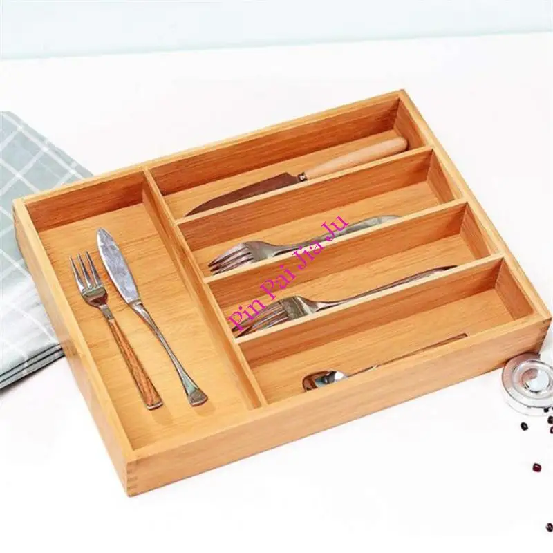 Органайзер для кухонного ящика расширяемая бамбуковая ложка лиса нож еды