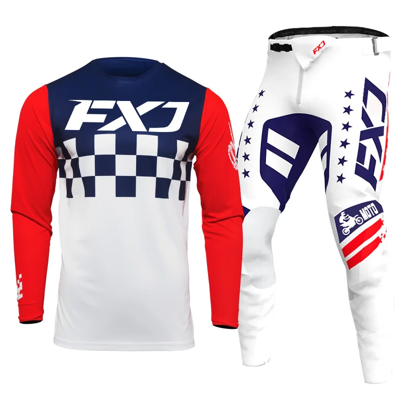Трикотажные штаны для мотокросса мужчин и женщин комплект одежды езды по