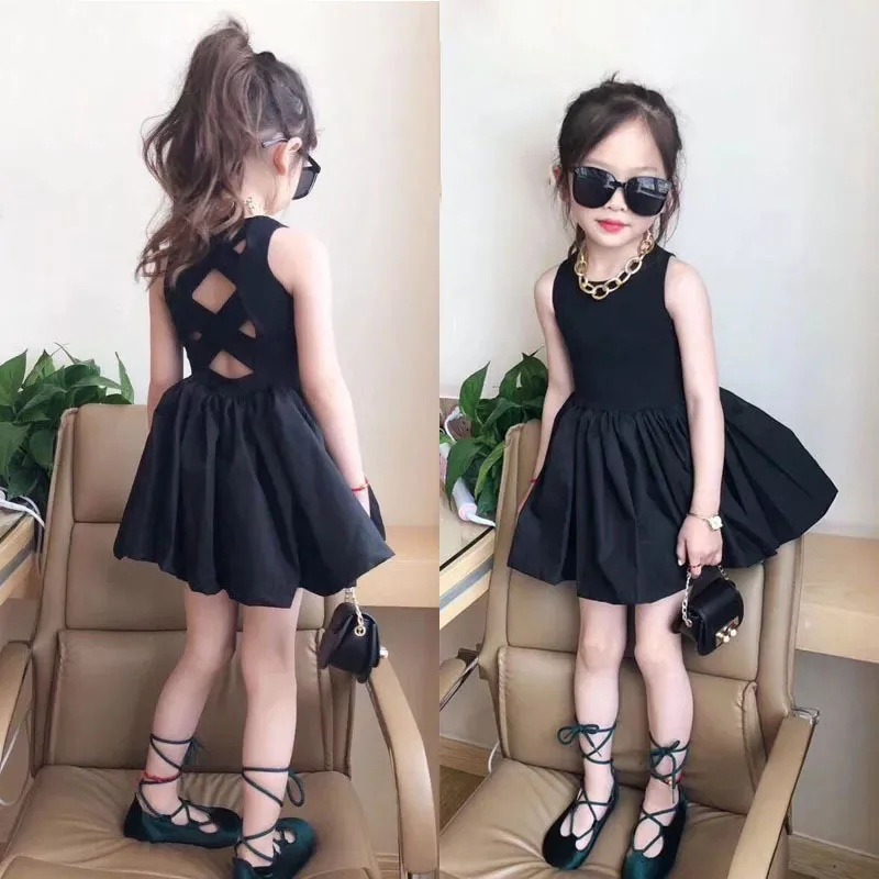 Модное Повседневное платье для девочек детская одежда на день рождения Детская