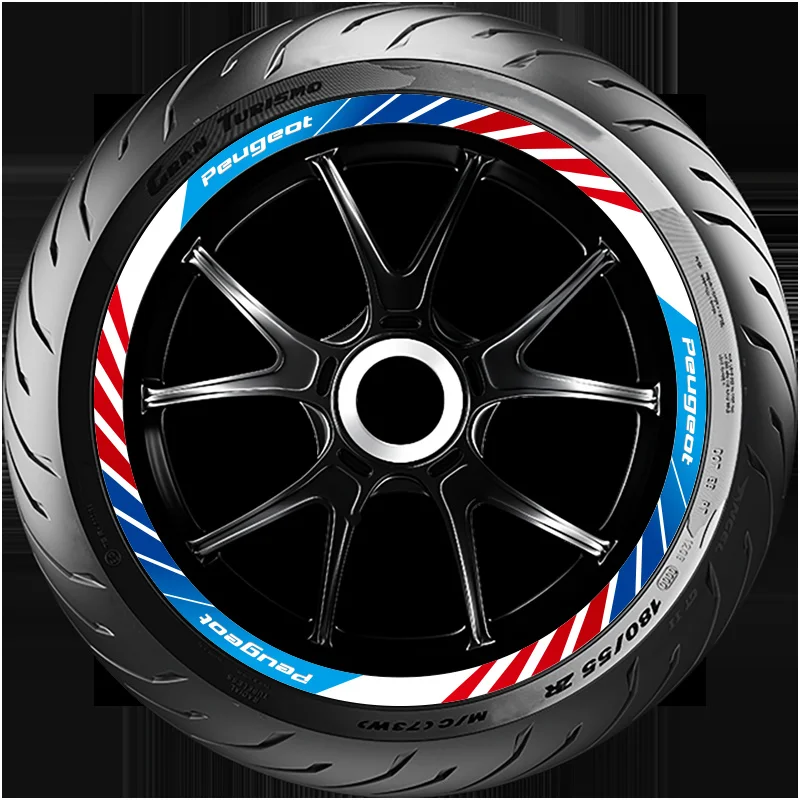 Наклейка на ступицу колеса мотоцикла светоотражающая декоративная наклейка для