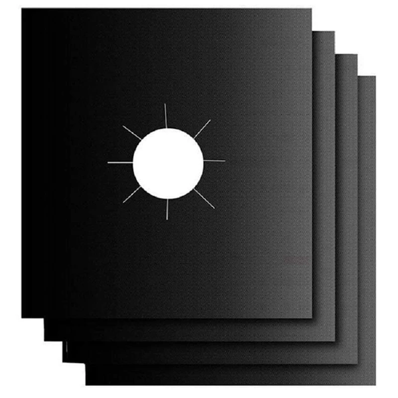 

4 Burner Covers, Reusable Stove Top Cover, Non-Stick Burner Lining, Heat Insulation Pad For Gas Stove