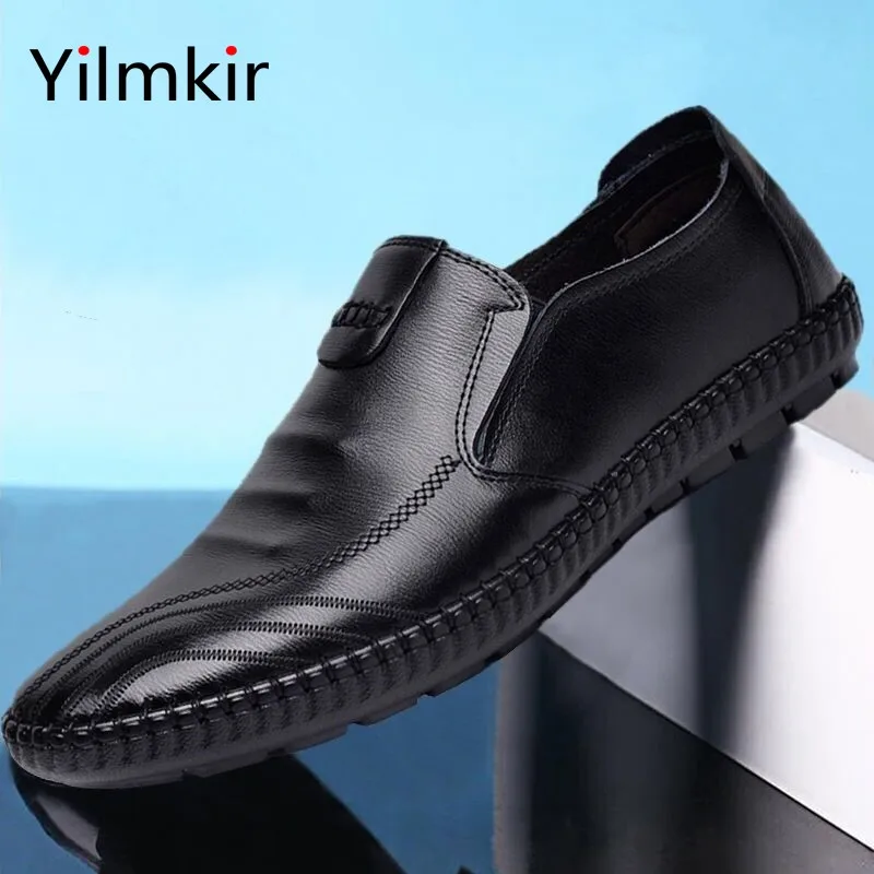 

Casual Men's PU Leather Business Professional Dress Shoes Casual Comfortable Non Slip Breathable Classic Male Vintage Sneakers