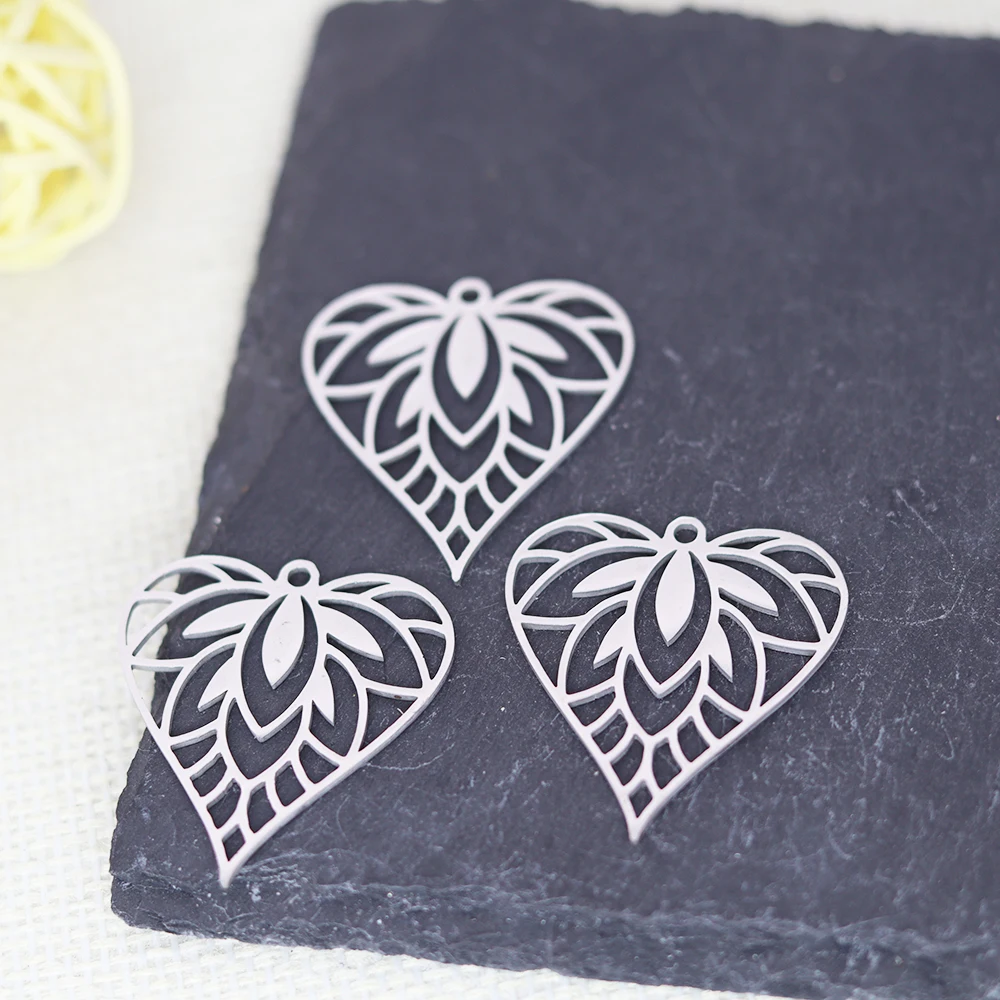 3 шт. подвески в форме цветка лотоса сердца серьги сделай сам ожерелье