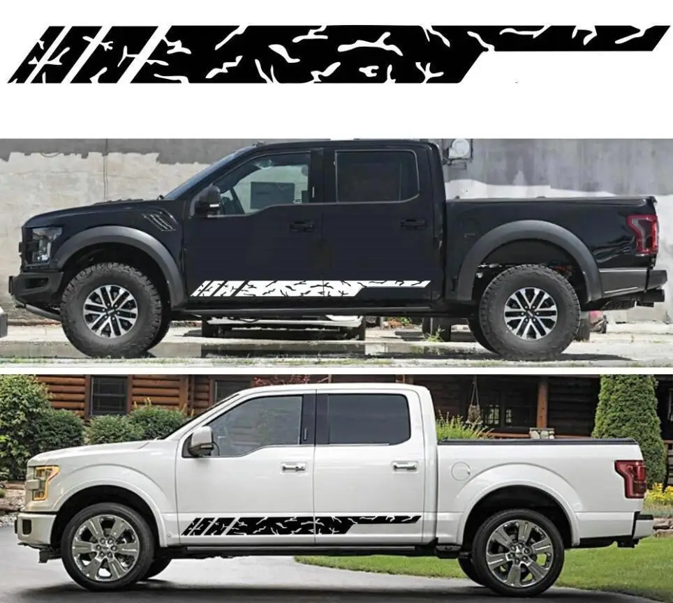 

2 шт., виниловые наклейки на юбку Ford Ranger