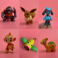 genuine bulk pack takara tomy pokemon riolu eevee numel bellsprout doll gifts toy model anime figures collect ornaments