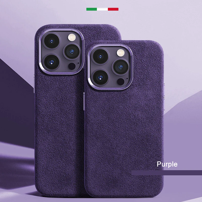 Темно-фиолетовый металлический защитный чехол для объектива камеры из