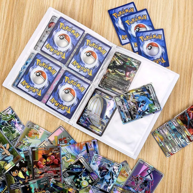 Альбом с 4 карманами Raichu Pokemon книга картами 240 для игр покемонов папка