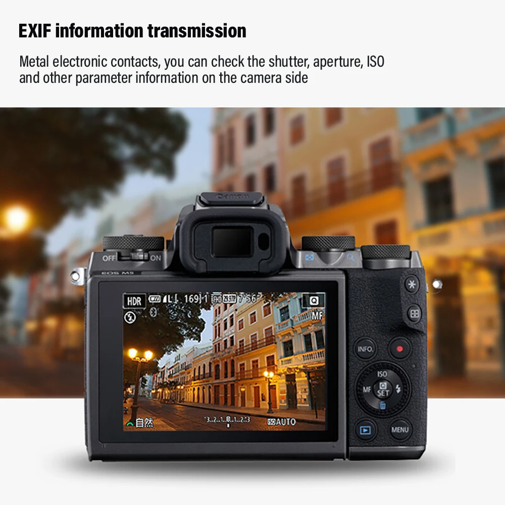 VILTROX EF-EOS M Canon EF Lens to Camera Переходное кольцо объектива с автофокусом Электронное для